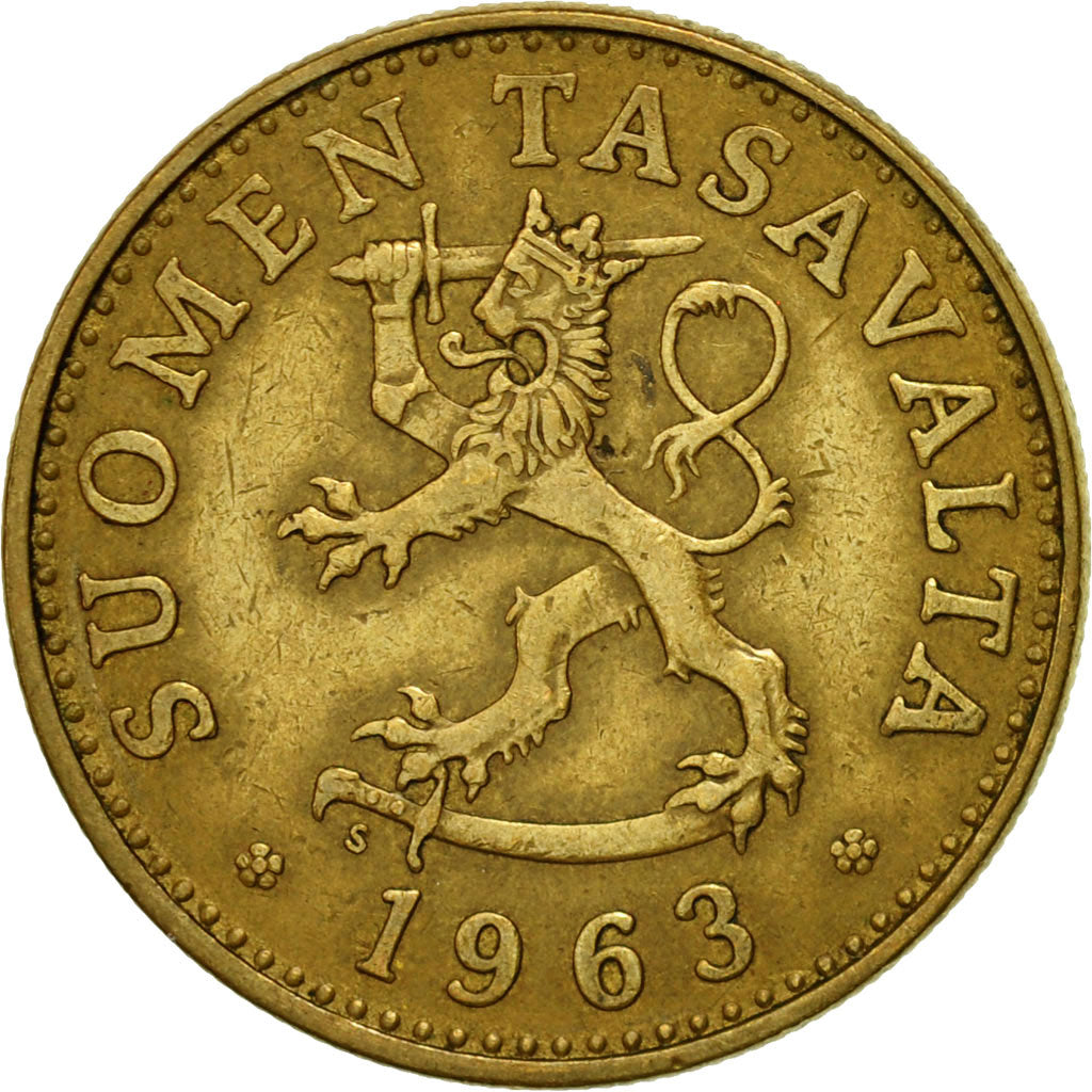 Coin, Finland, 50 Penniä, 1963, EF(40-45), Aluminum-Bronze, KM:48