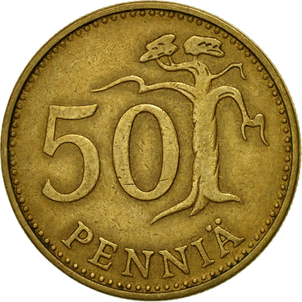 Coin, Finland, 50 Penniä, 1963, EF(40-45), Aluminum-Bronze, KM:48