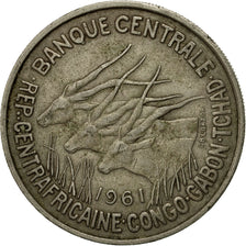Moneda, Estados africanos ecuatoriales, 50 Francs, 1961, Paris, MBC, Cobre -