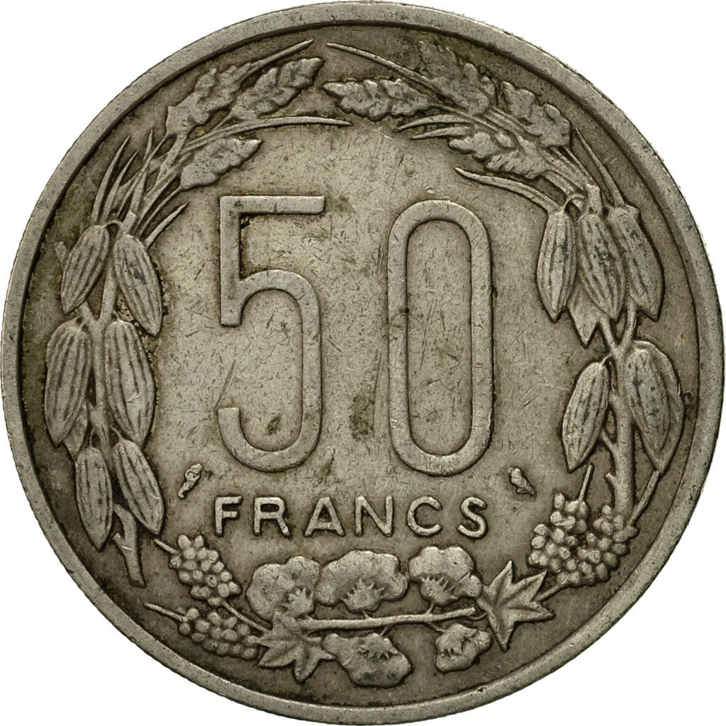 Coin, EQUATORIAL AFRICAN STATES, 50 Francs, 1961, Paris, EF(40-45)