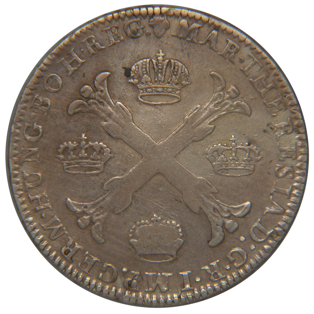 AUSTRIAN NETHERLANDS, Kronenthaler, 1762, Brussels, KM #21, AU(50-53), Silver,..