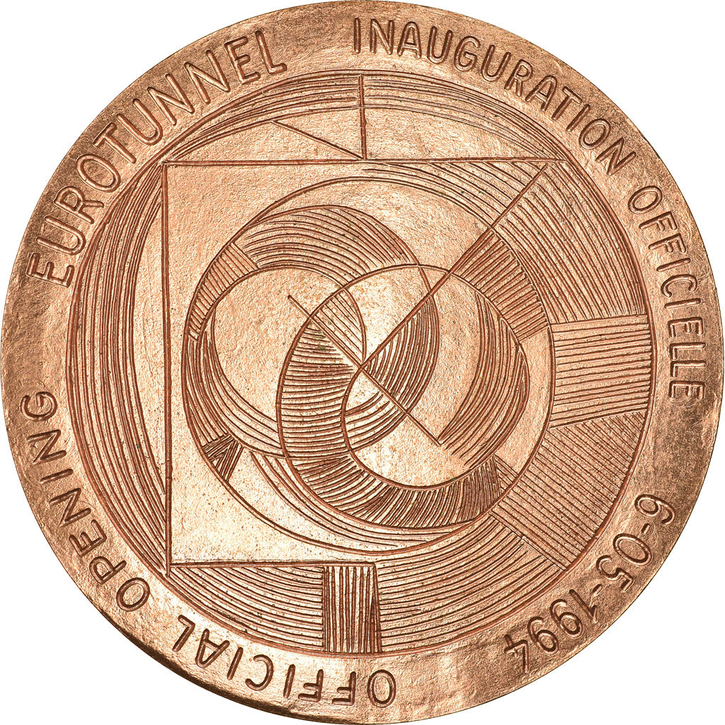 Frankrijk, Medaille, Eurotunnel, Première Jonction, Politics, Society, War