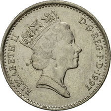 Moneda, Gran Bretaña, Elizabeth II, 10 Pence, 1997, MBC, Cobre - níquel
