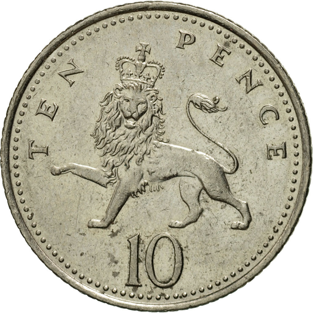 Moneda, Gran Bretaña, Elizabeth II, 10 Pence, 1997, MBC, Cobre - níquel