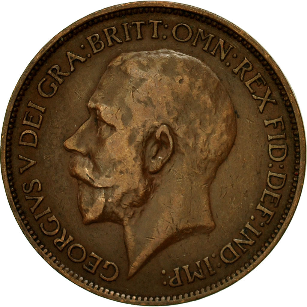 Monnaie, Grande-Bretagne, George V, 1/2 Penny, 1920, TB, Bronze, KM:809