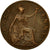 Moneda, Gran Bretaña, George V, 1/2 Penny, 1920, BC+, Bronce, KM:809