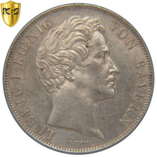 Etats allemands, Bavière, Louis Ier, 2 Gulden, 1847, PCGS AU58, KM:819