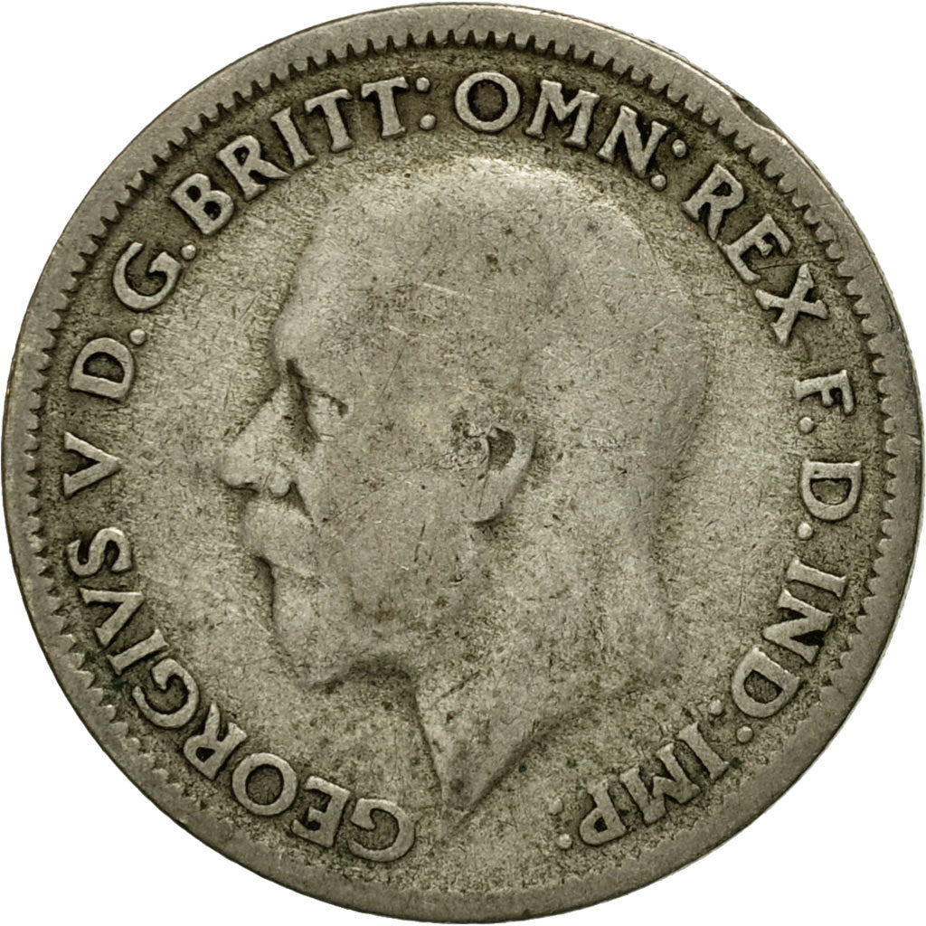 Coin, Great Britain, George V, 6 Pence, 1932, EF(40-45), Silver, KM:832