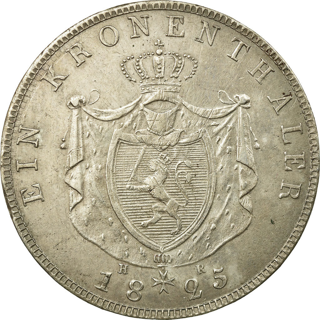 Monnaie, Etats allemands, HESSE-DARMSTADT, Ludwig X, Thaler, 1825, TTB, Argent