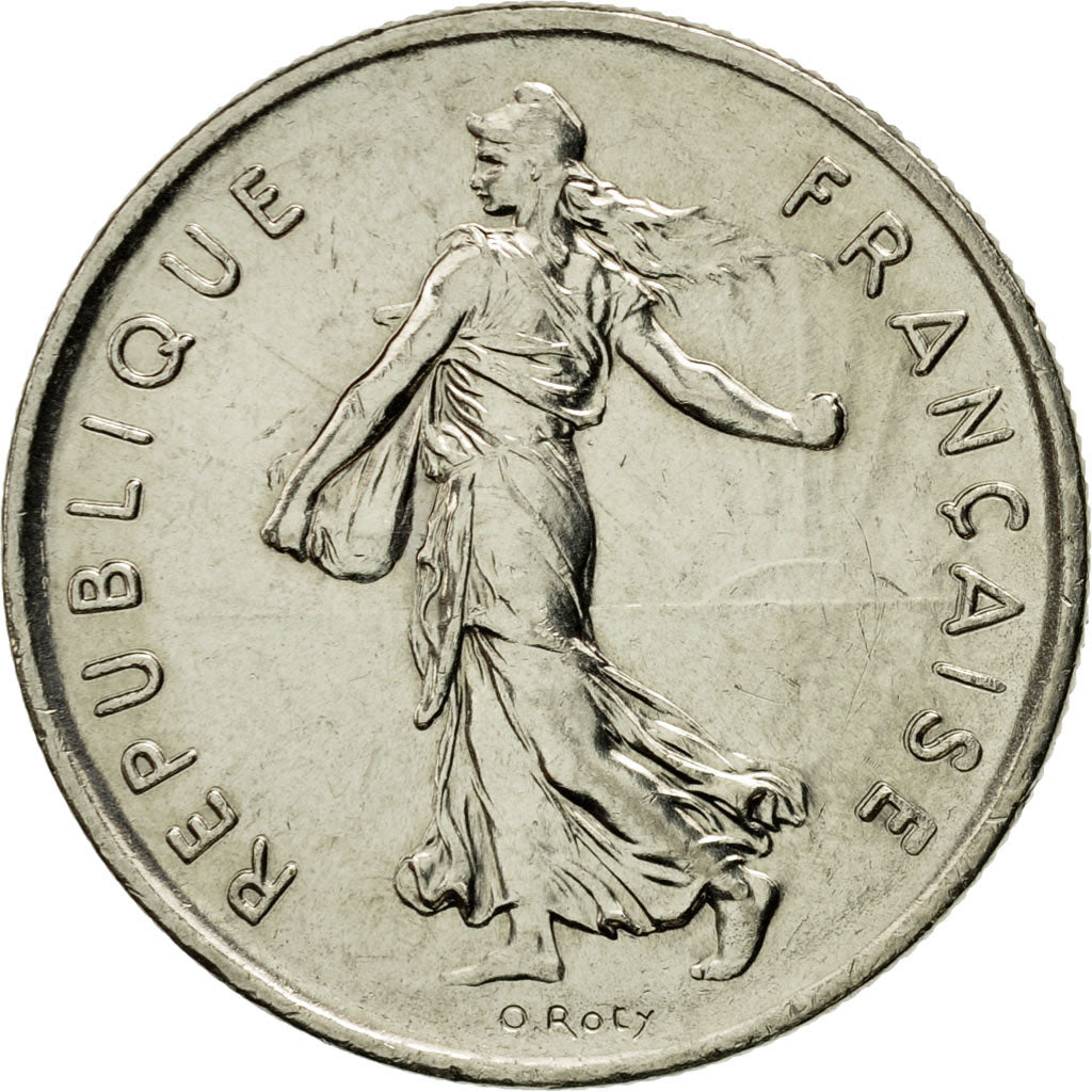 Coin, France, Semeuse, 5 Francs, 1995, Paris, AU(55-58), Nickel Clad