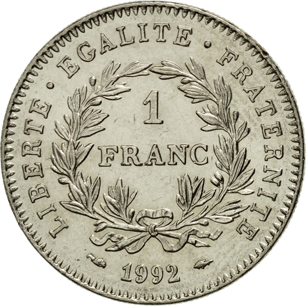 Monnaie, France, République, Franc, 1992, Paris, SUP, Argent, KM:1005