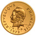 New Hebrides, 2 Francs, 1979, MS(65-70), Gold, Lecompte #14, 13.50