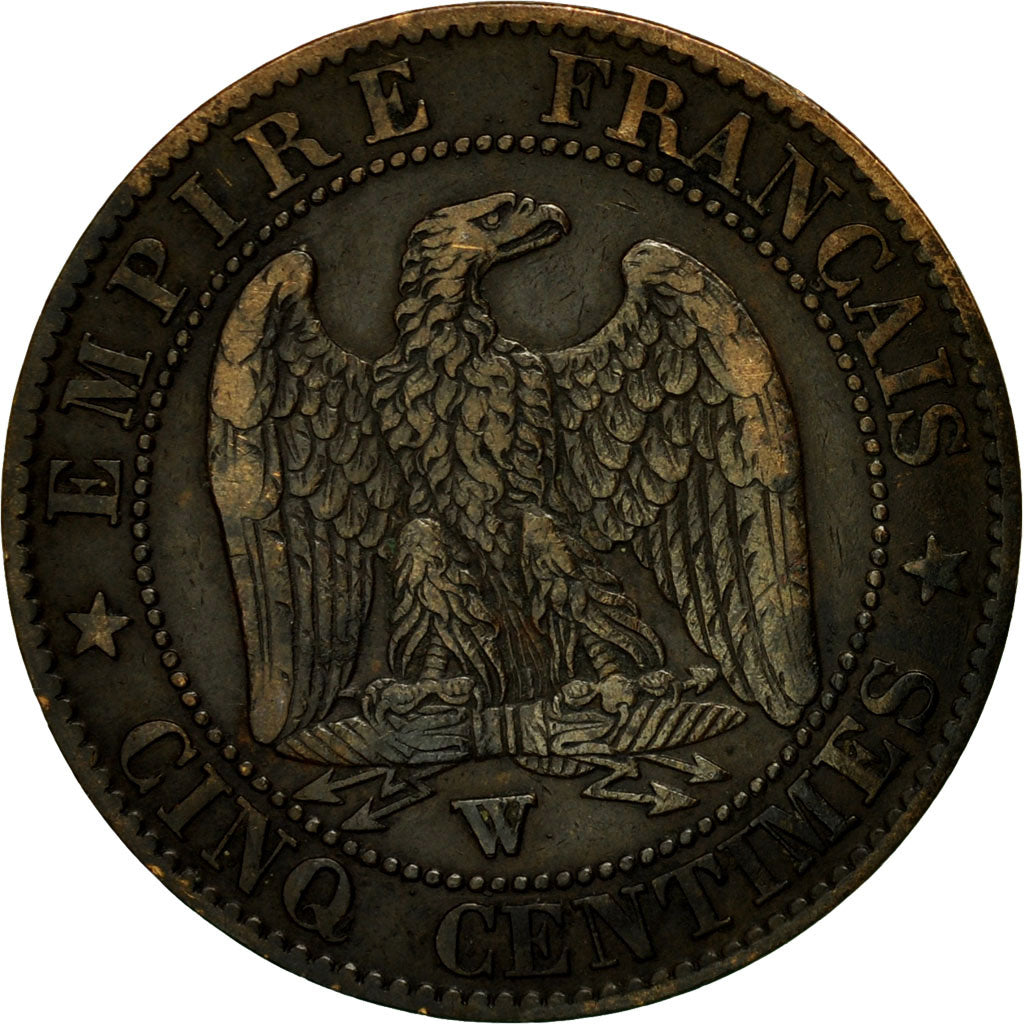 Munten, Frankrijk, Napoleon III, Napoléon III, 5 Centimes, 1854, Lille, ZF