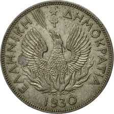 Moneta, Grecja, 5 Drachmai, 1930, EF(40-45), Nikiel, KM:71.2