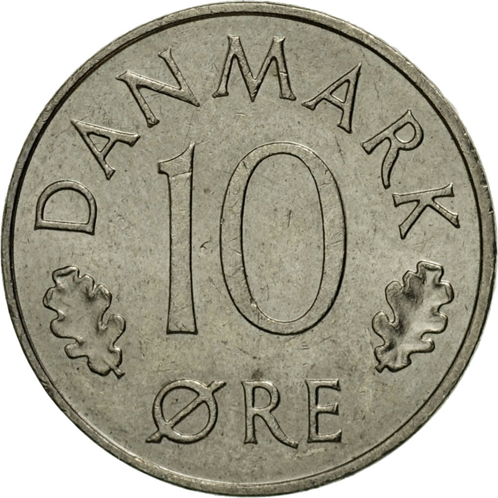 Coin, Denmark, Margrethe II, 10 Öre, 1980, Copenhagen, EF(40-45)