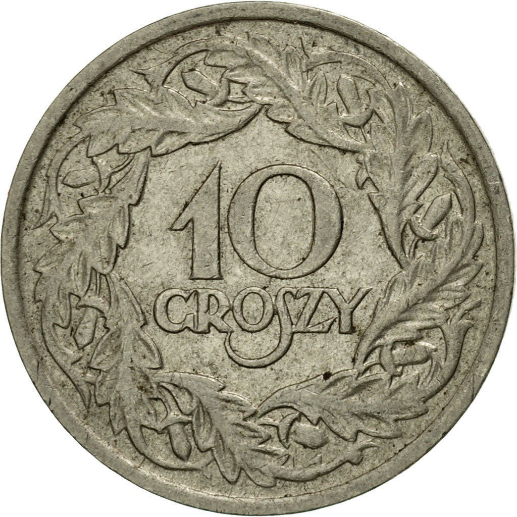 Coin, Poland, 10 Groszy, 1923, Warsaw, EF(40-45), Nickel, KM:11