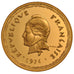 New Hebrides, 100 Francs, 1974, MS(65-70), Gold, Lecompte #60, 91.10