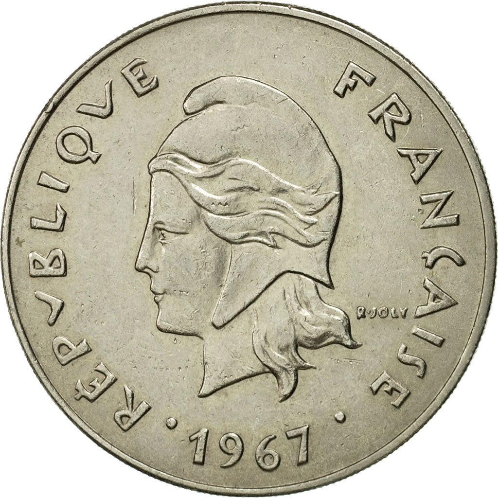 Coin, New Caledonia, 50 Francs, 1967, Paris, EF(40-45), Nickel, KM:7