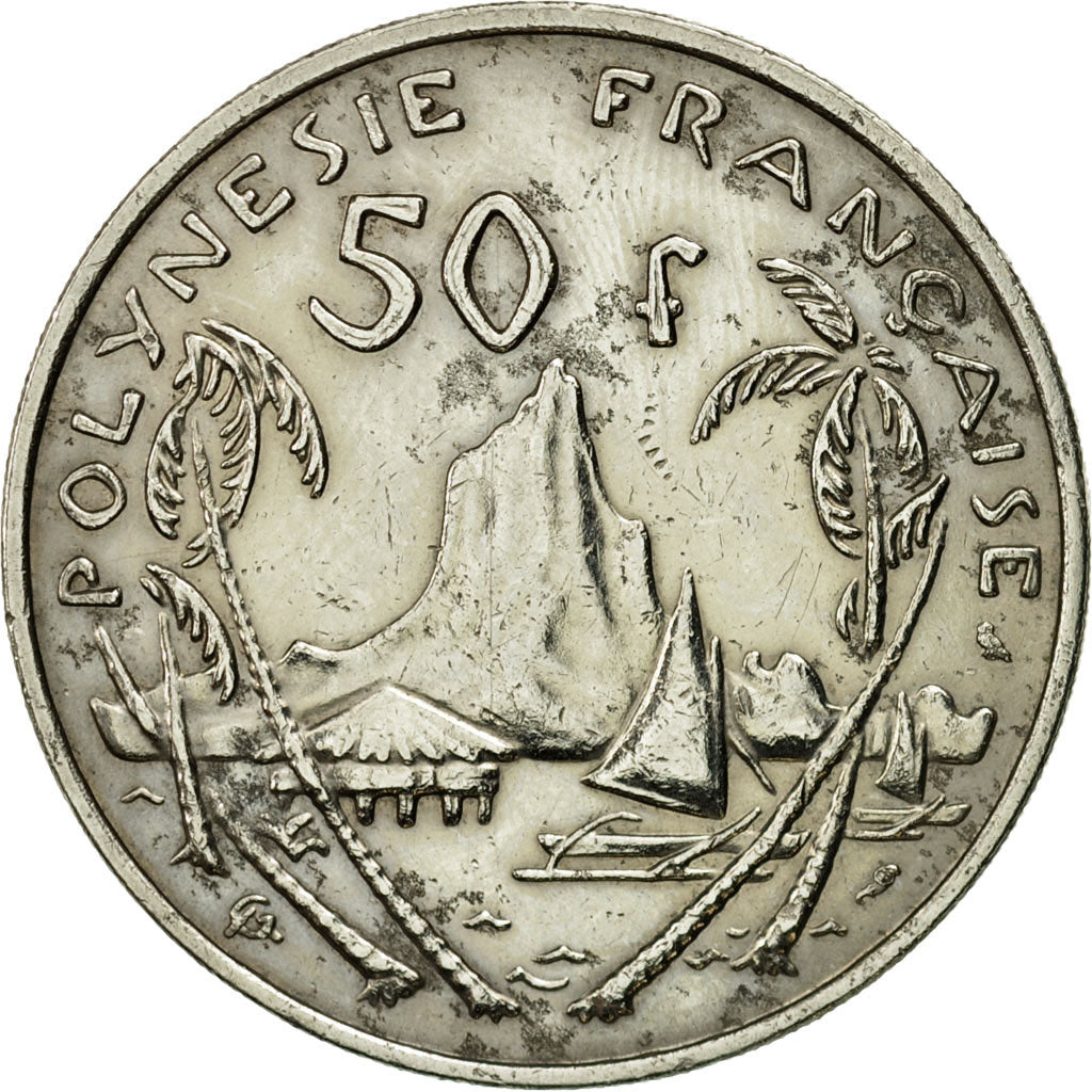Coin, French Polynesia, 50 Francs, 1967, Paris, EF(40-45), Nickel, KM:7