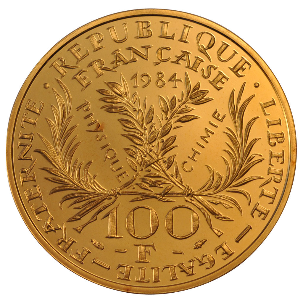 Francia, 100 Francs, 1984, FDC, Oro, Gadoury:899