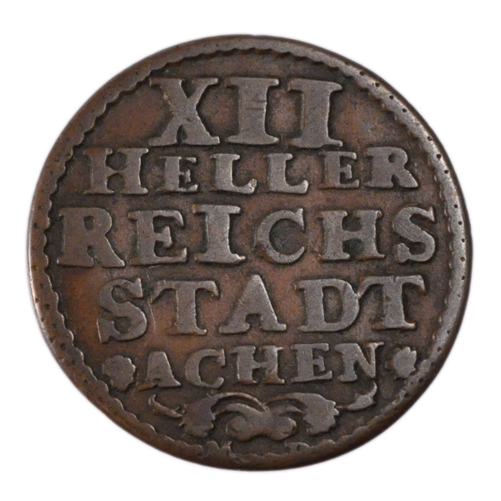 GERMAN STATES, 12 Heller, 1759, KM #51, VF(30-35), Copper, 4.20