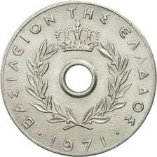 Münze, Griechenland, 20 Lepta, 1971, SS, Aluminium, KM:79