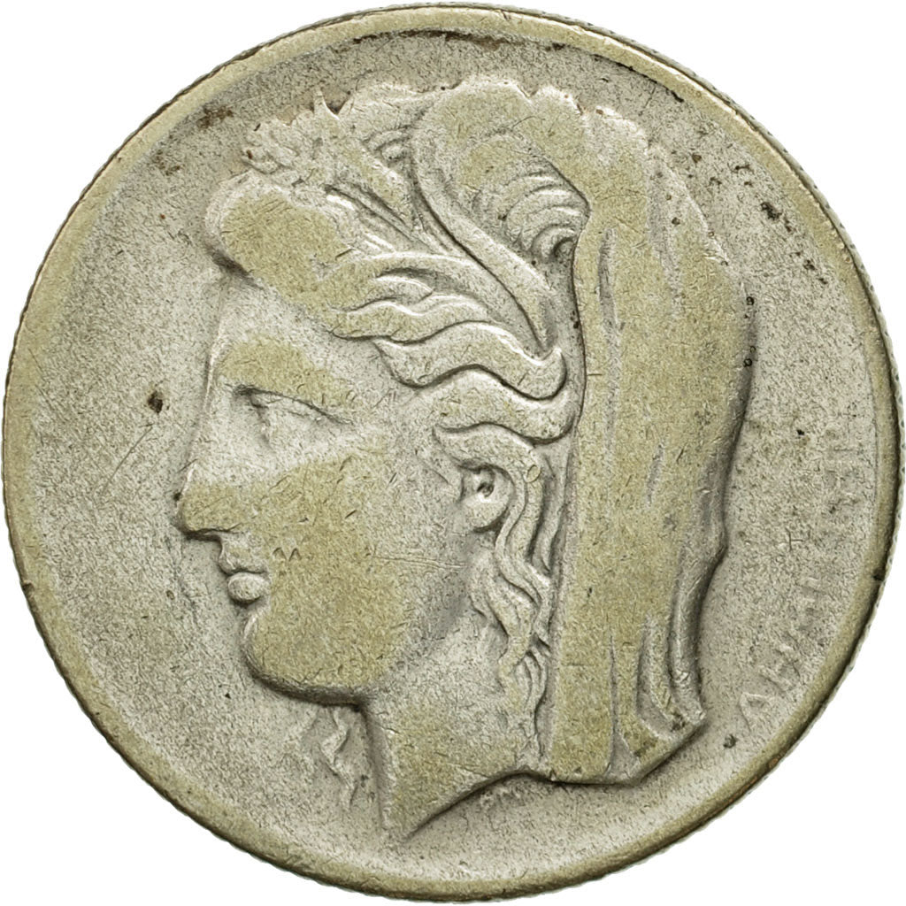 Coin, Greece, 10 Drachmai, 1930, EF(40-45), Silver, KM:72