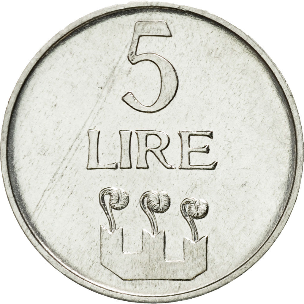 Monnaie, San Marino, 5 Lire, 1972, Rome, SUP, Aluminium, KM:16