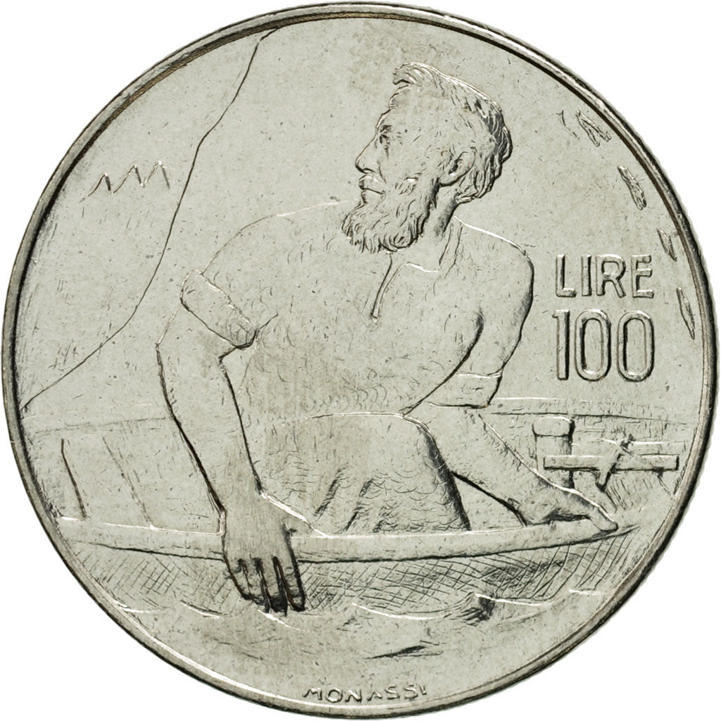 Coin, San Marino, 100 Lire, 1972, Rome, EF(40-45), Steel, KM:20