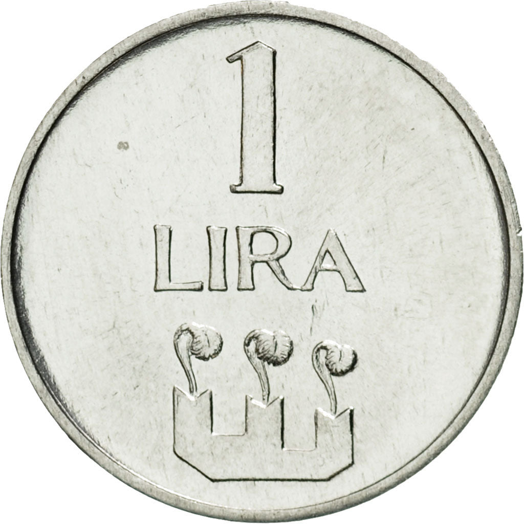 Coin, San Marino, Lira, 1972, Rome, EF(40-45), Aluminum, KM:14
