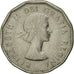 Coin, Canada, Elizabeth II, 5 Cents, 1959, Royal Canadian Mint, Ottawa