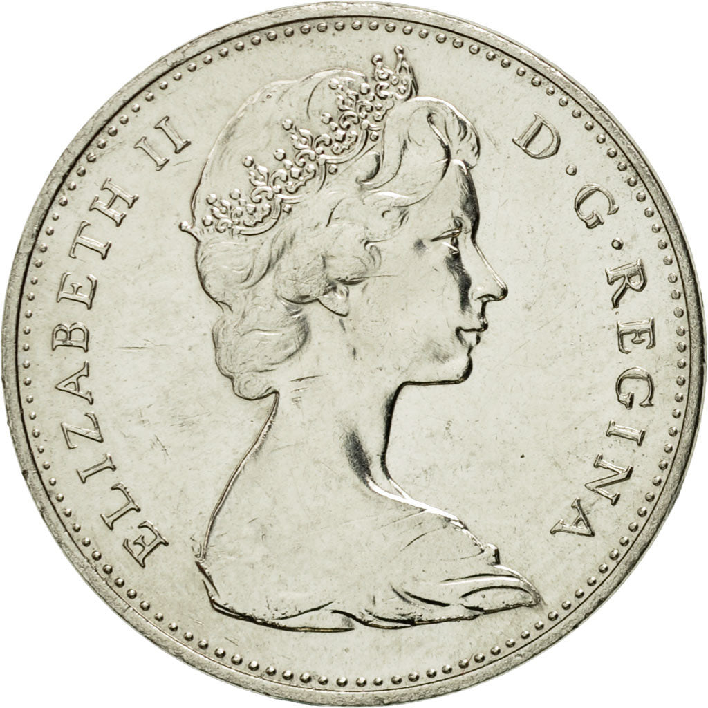 Coin, Canada, Elizabeth II, 5 Cents, 1967, Royal Canadian Mint, Ottawa