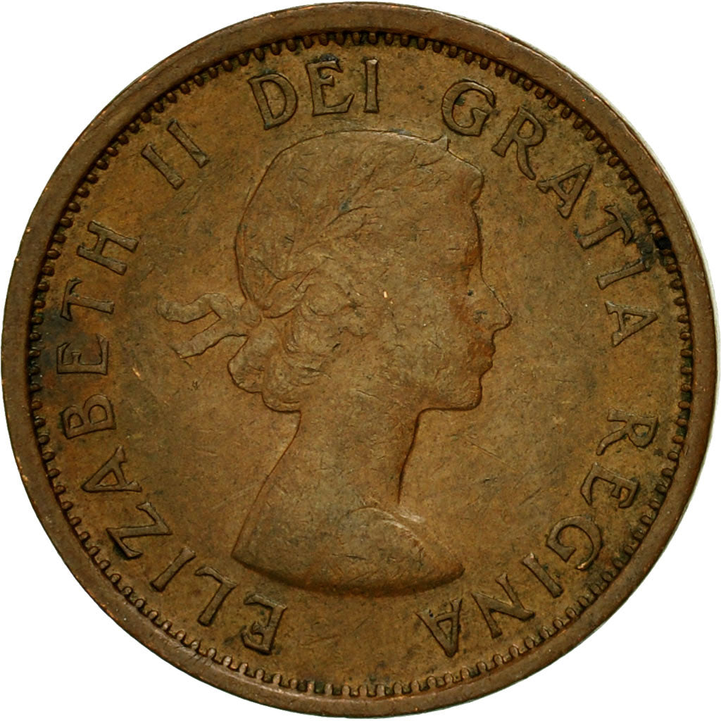 Coin, Canada, Elizabeth II, Cent, 1956, Royal Canadian Mint, Ottawa, EF(40-45)