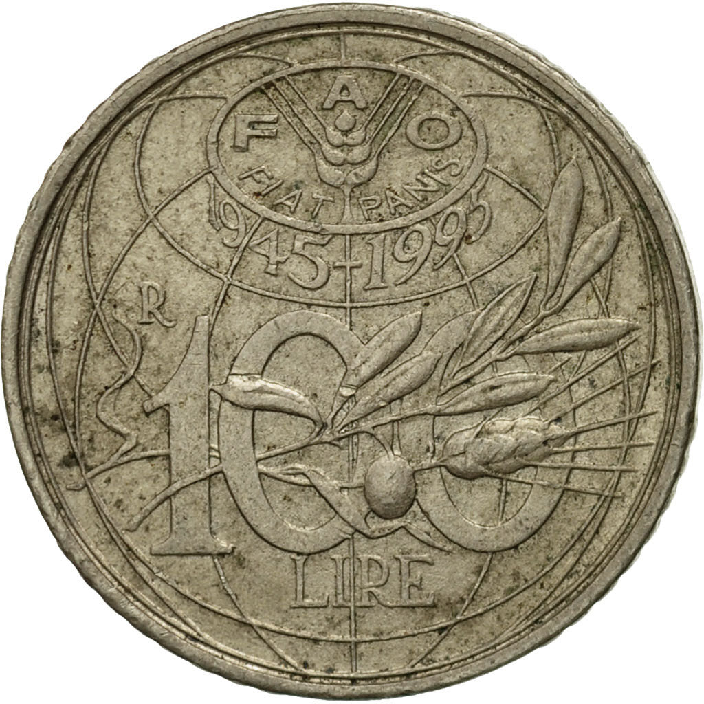 Coin, Italy, 100 Lire, 1995, Rome, EF(40-45), Copper-nickel, KM:180