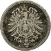 Coin, GERMANY - EMPIRE, Wilhelm I, 20 Pfennig, 1875, Berlin, VF(20-25), Silver