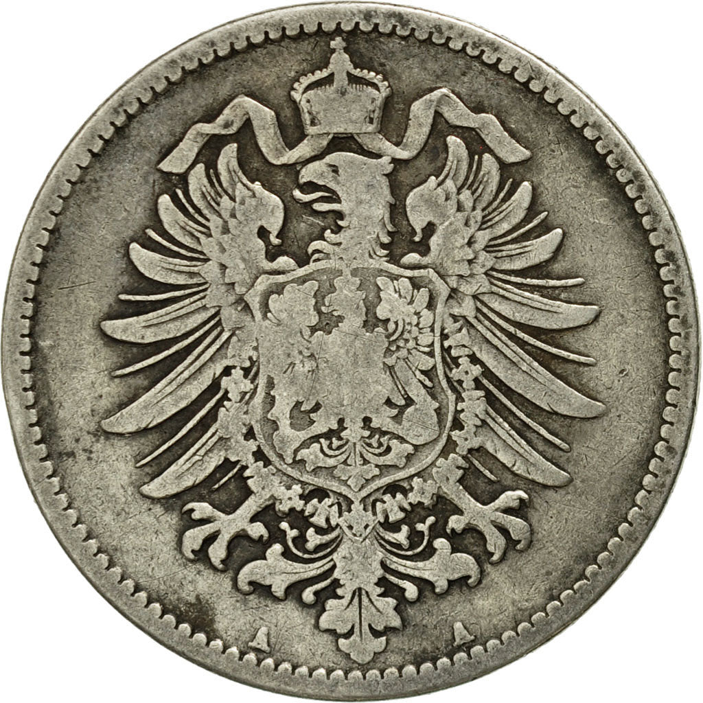 Coin, GERMANY - EMPIRE, Wilhelm I, Mark, 1876, Berlin, EF(40-45), Silver, KM:7