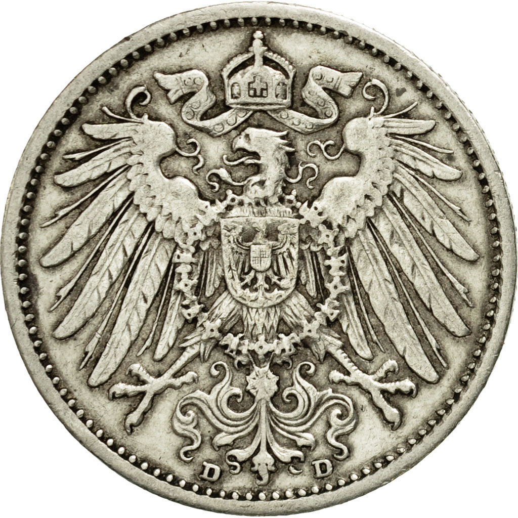 Munten, DUITSLAND - KEIZERRIJK, Wilhelm II, Mark, 1909, Munich, ZF, Zilver
