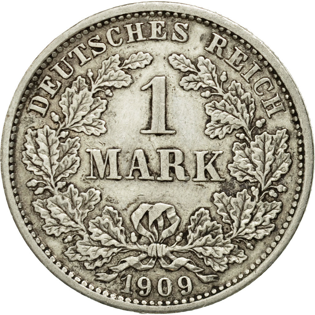 Munten, DUITSLAND - KEIZERRIJK, Wilhelm II, Mark, 1909, Munich, ZF, Zilver