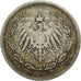 Moneta, GERMANIA - IMPERO, 1/2 Mark, 1906, Berlin, MB, Argento, KM:17