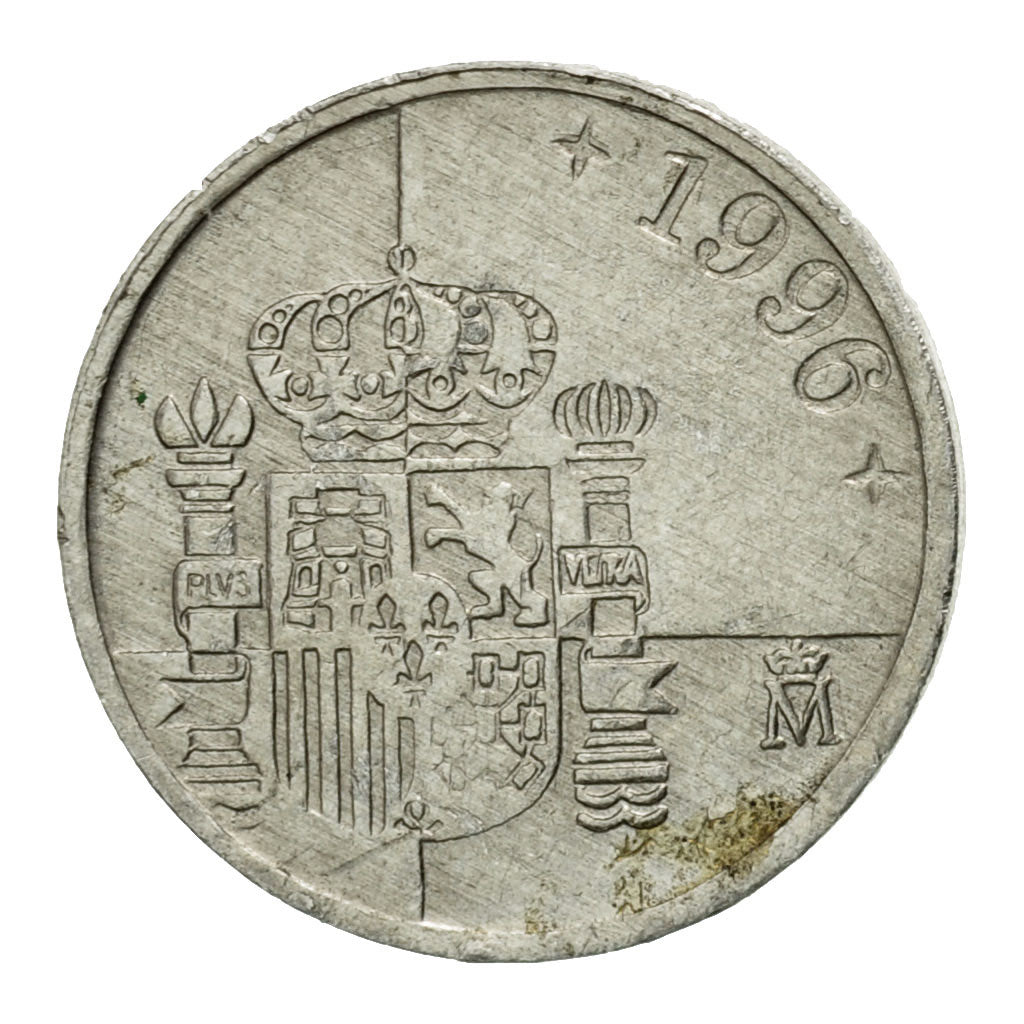 Moneda, España, Juan Carlos I, Peseta, 1996, MBC, Aluminio, KM:832