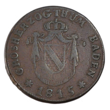 GERMAN STATES, Kreuzer, 1815, KM #166.3, EF(40-45), Copper, 5.20
