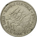 Coin, EQUATORIAL AFRICAN STATES, 100 Francs, 1966, Paris, EF(40-45), Nickel