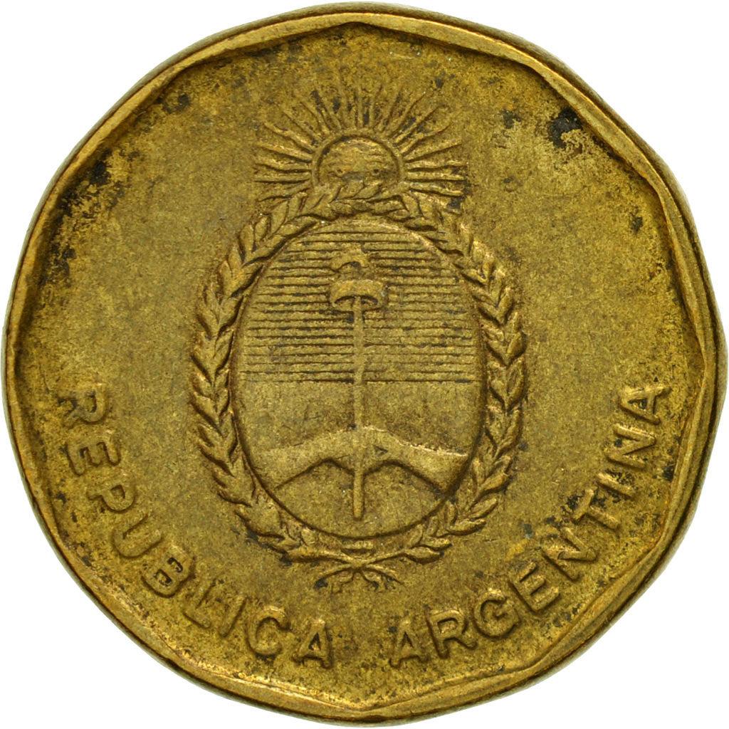 Monnaie, Argentine, 10 Centavos, 1987, TTB, Laiton, KM:98