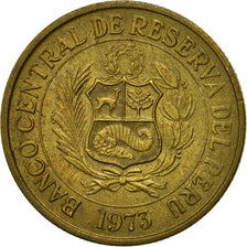 Coin, Peru, Sol, 1973, Lima, EF(40-45), Brass, KM:248