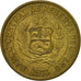 Coin, Peru, Sol, 1973, Lima, EF(40-45), Brass, KM:248