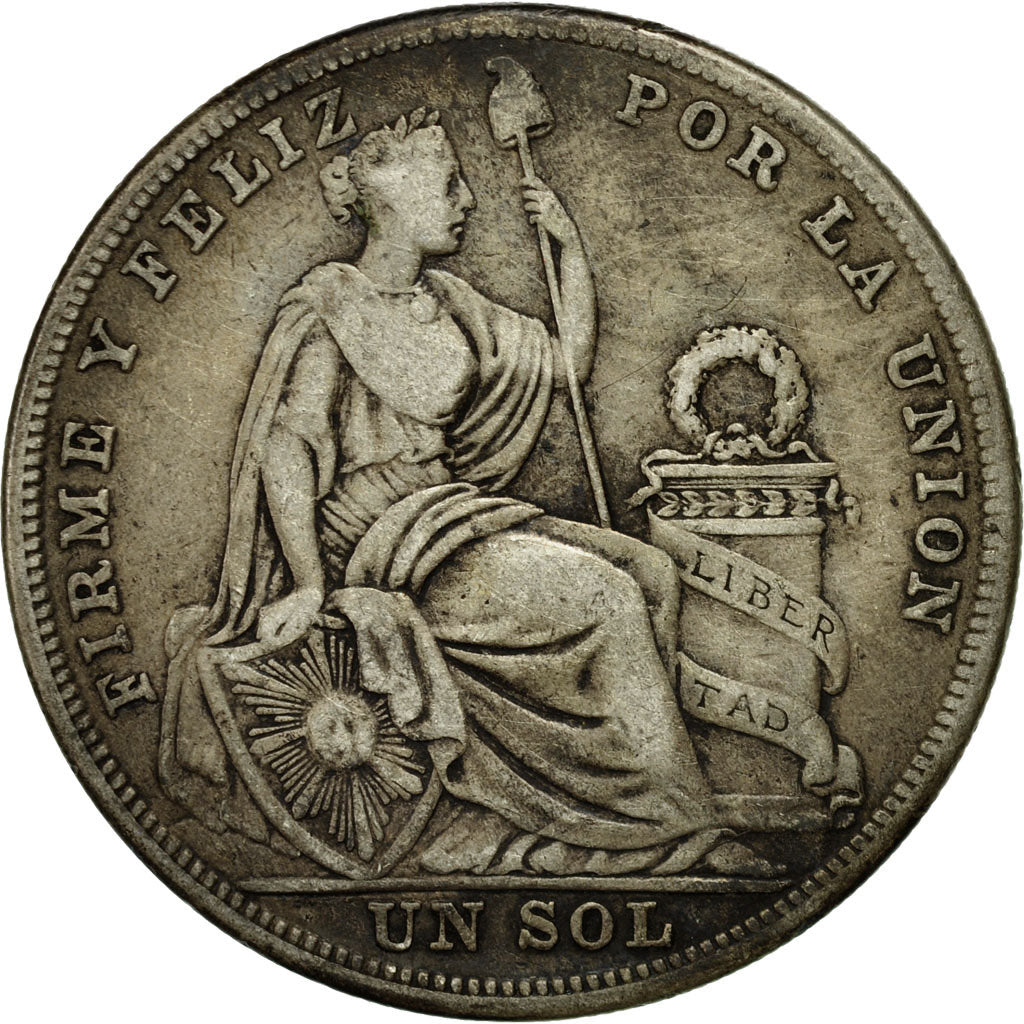 Coin, Peru, Sol, 1926, Philadelphia, VF(20-25), Silver, KM:218.1