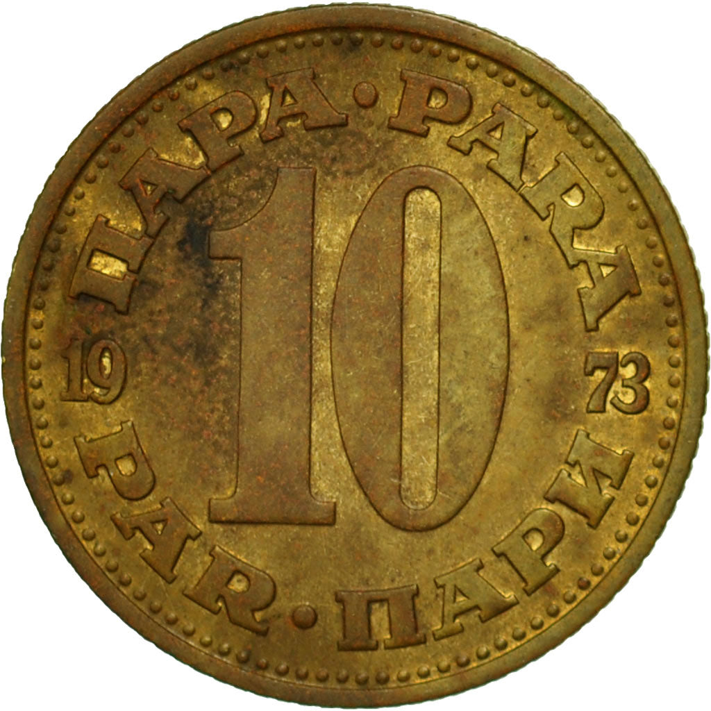 Coin, Yugoslavia, 10 Para, 1973, VF(20-25), Brass, KM:44