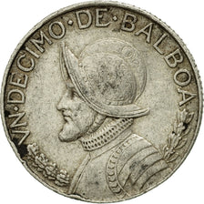 Monnaie, Panama, 1/10 Balboa, 1962, TTB, Argent, KM:10.2