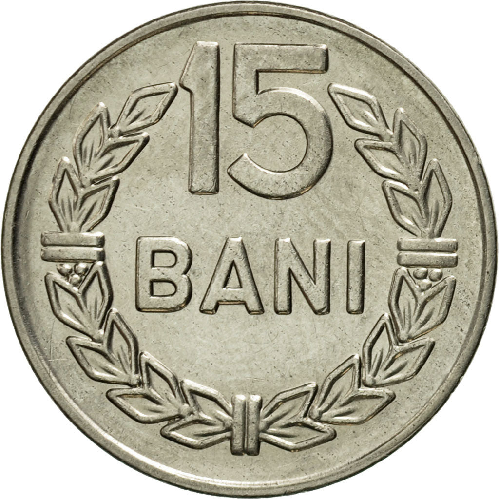 Moneda, Rumanía, 15 Bani, 1966, EBC, Níquel recubierto de acero, KM:93
