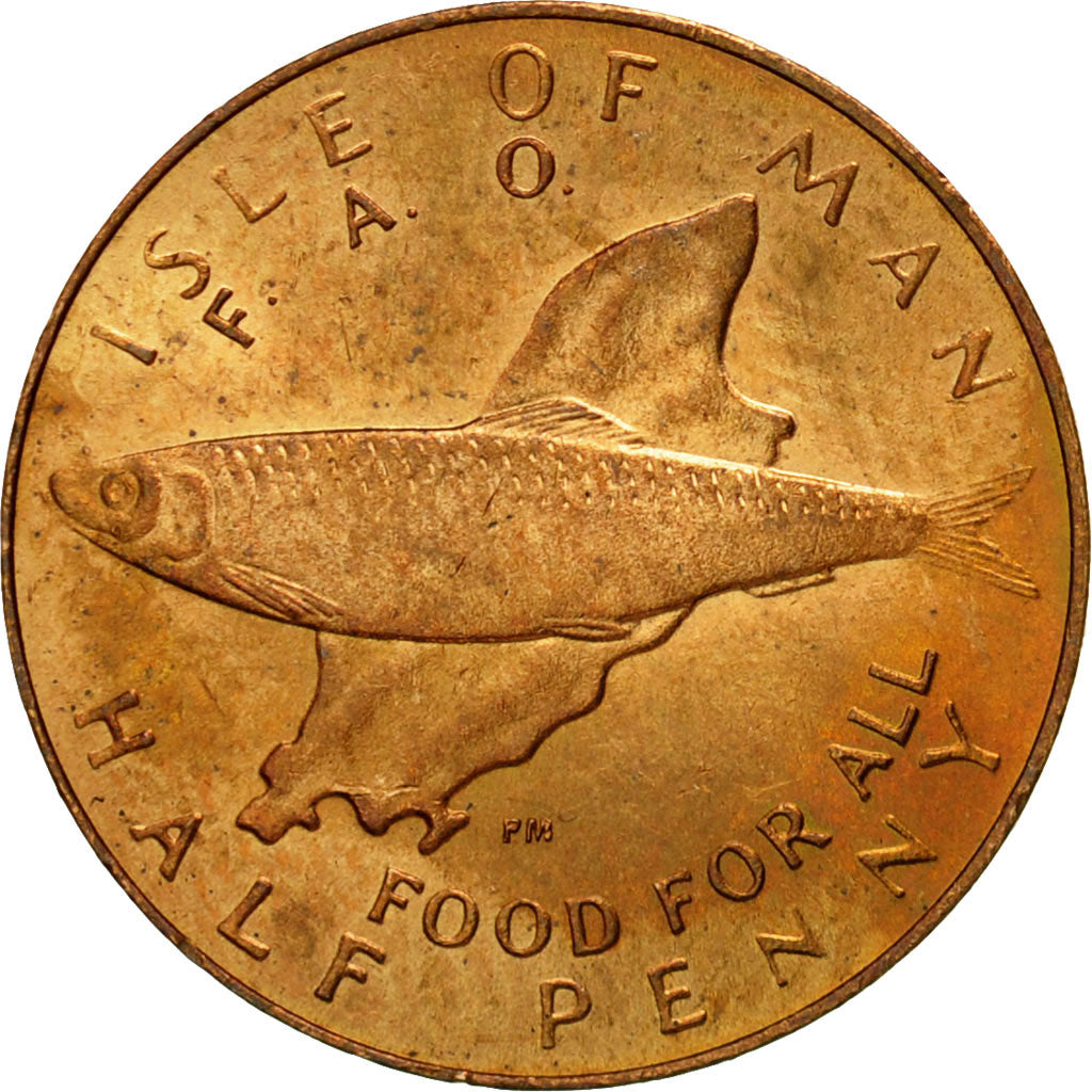 Coin, Isle of Man, Elizabeth II, 1/2 Penny, 1981, Pobjoy Mint, EF(40-45)